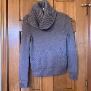 Brown Knitted Turtleneck Sweater